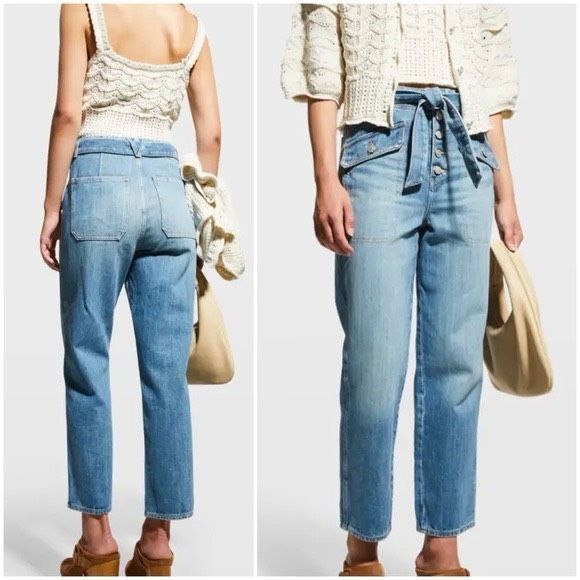 Veronica Beard Rinley Cropped Straight Leg High Rise Jean Women’s Size 25 - Picture 8 of 8